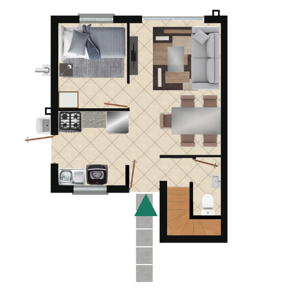 Bicentenario DS19 Modelo Malaga planta piso 1 gt