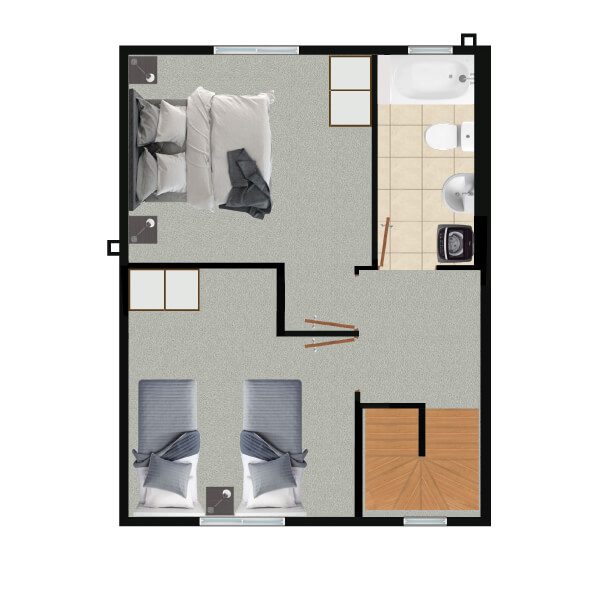 Bicentenario DS19 Modelo Malaga planta piso 2 gt