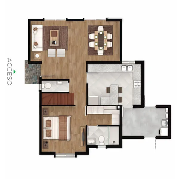 Modelo Nápoles 25 napoles piso 1